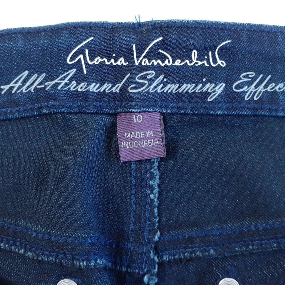 Gloria Vanderbilt All-Around Slimming Effect Blue Boot Cut Jeans Size 10 - Picture 7 of 12
